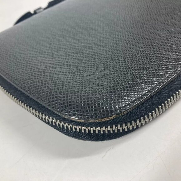 Auth LOUIS VUITTON M30652 Taiga Organizer Atoll Hand Bag Travel Case Long Wallet - Picture 14 of 14